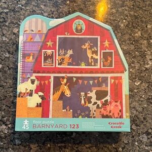 Crocodile Creek Barnyard 123 Floor Puzzle 16”x20”